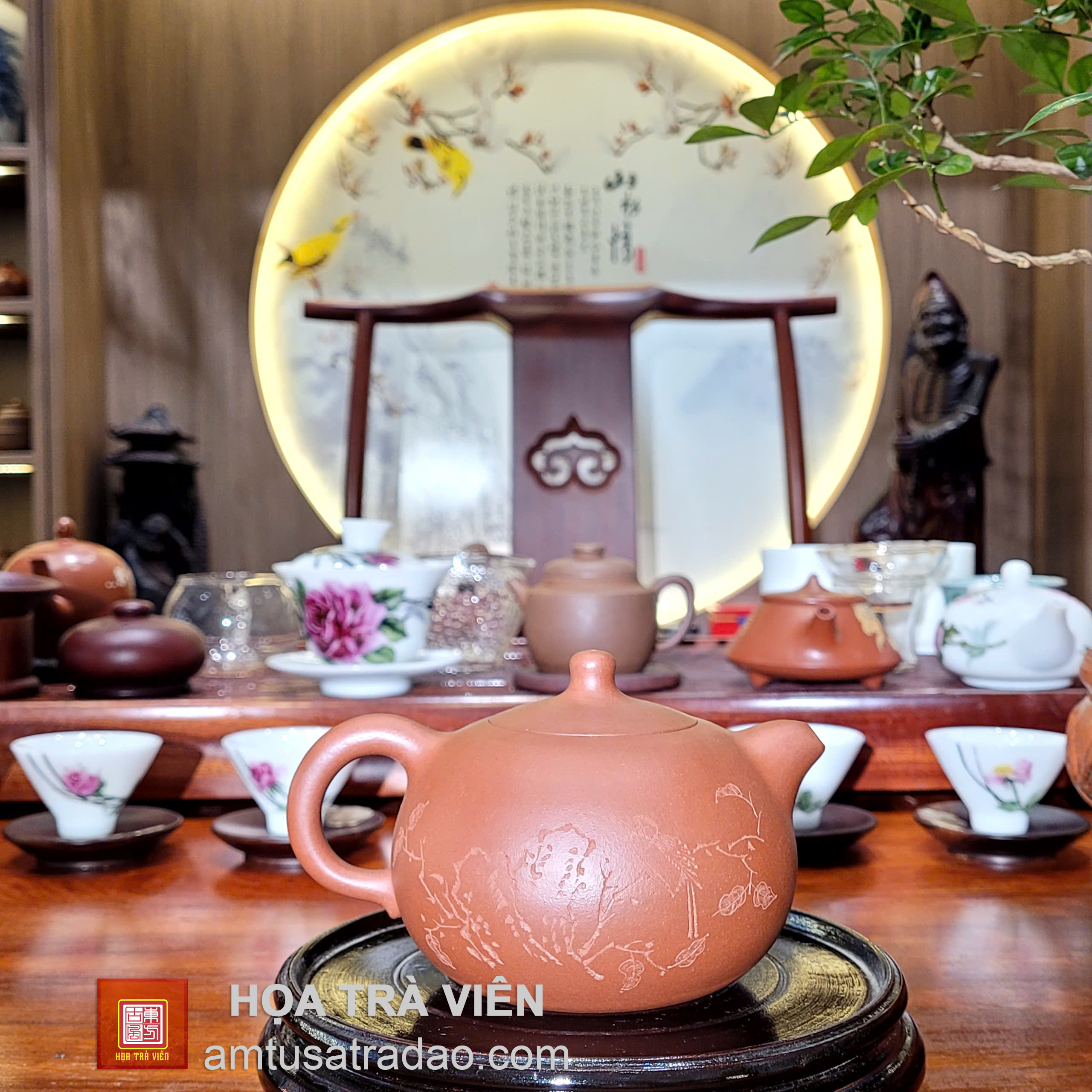 Ấm tử sa Tây Thi Chu Nê 300ml - đường cong thanh thoát duyên dáng