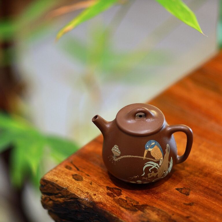 Ấm Tử Sa Thạch Biều Cao – Tử Nê – 150ml