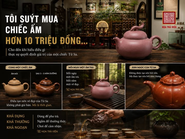 ấm tử sa 3-5 triệu đồng - Họa Trà Viên